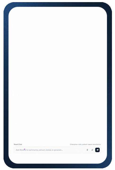 Medory AI Assistant interface